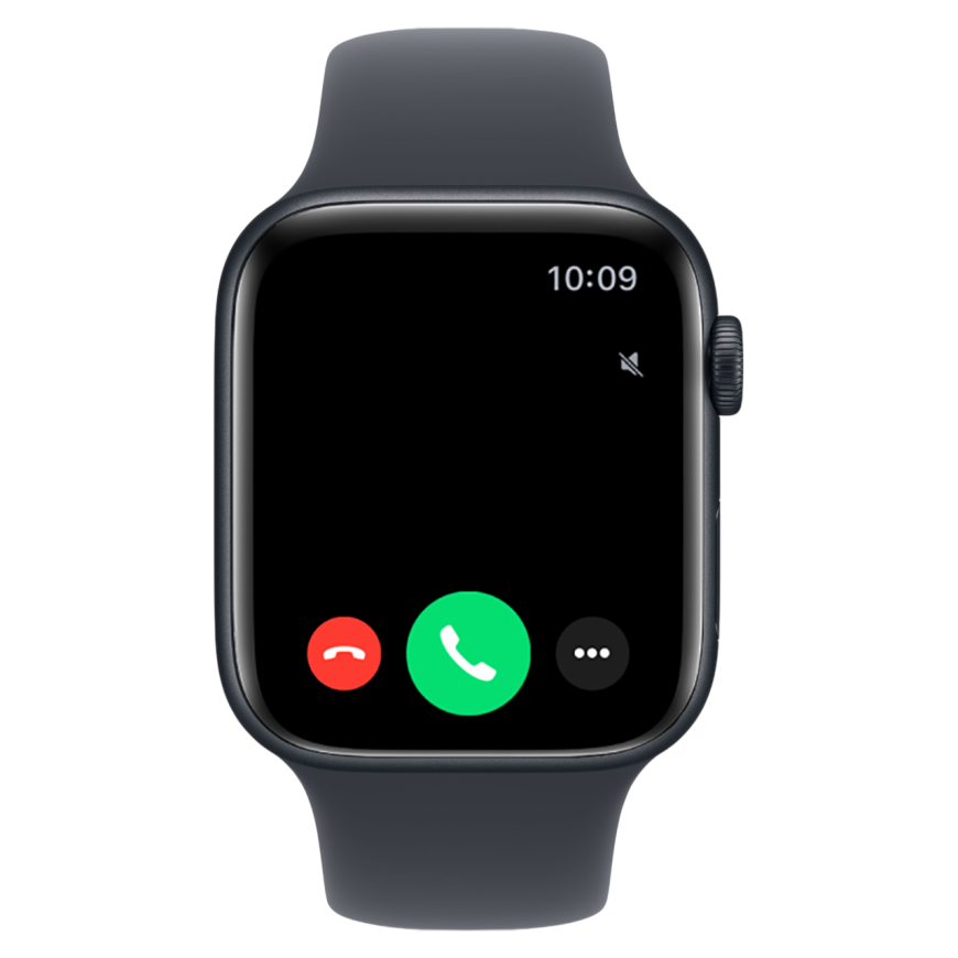 Часы Apple Watch SE 3, 44 мм, алюминий цвета «тёмная ночь», ремешок Sport Band цвета «тёмная ночь» (2025)