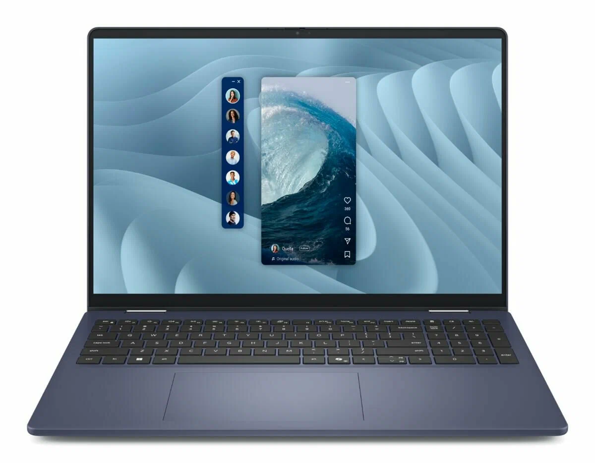 Ноутбук Dell Inspiron 14 Plus 14" 1920x1200 WUXGA IPS Touch ( AMD Ryzen AI 5 340, 16GB LPDDR5X, 512GB SSD, AMD Radeon 840M, Windows 11 Home) LDB04255-A376BLU-PU