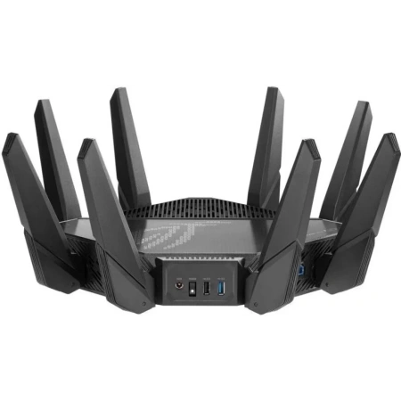 Роутер Wi-Fi ASUS ROG Rapture GT-AXE16000 Quad-band Wi-Fi 6E Extendable Gaming Router, черный