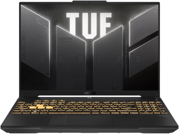 Ноутбук ASUS TUF Gaming F16 16" 1920х1200 WUXGA 165Hz IPS (Intel Core i7 13650HX, 16GB RAM DDR5, 512GB SSD, NVIDIA GeForce RTX 4060, Windows 11 Home) черный FX607JV-ES73