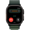 Часы Apple Watch Ultra 2, 49 мм, титан чёрного цвета, ремешок Alpine тёмно-зеленого цвета (2024)