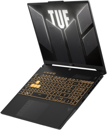 Ноутбук ASUS TUF Gaming F16 16" 1920х1200 WUXGA 165Hz IPS (Intel Core i7 13650HX, 16GB RAM DDR5, 512GB SSD, NVIDIA GeForce RTX 4060, Windows 11 Home) черный FX607JV-ES73