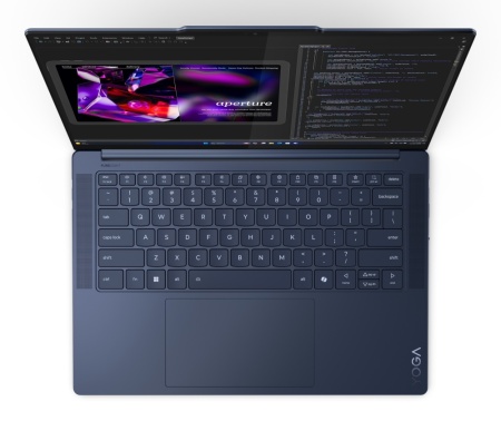 Ноутбук Lenovo Yoga Slim 7 14.5" 2944x1840 3k OLED (Snapdragon X Elite X1E-78-100, 16GB LPDDR5X, 512GB SSD, Qualcomm Adreno, Windows 11 Home) 14Q8X9 COSMIC BLUE