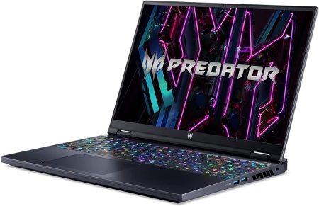 Ноутбук Predator Helios 16" 2560x1600 165Hz WQXGA IPS (Intel Core i7-13700HX, 16GB DDR5, 1TB SSD, NVIDIA GeForce RTX 4060, Win 11) PH16-71-74UU