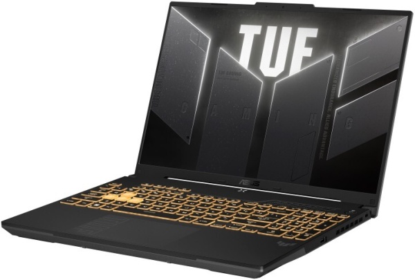 Ноутбук ASUS TUF Gaming F16 16" 1920х1200 WUXGA 165Hz IPS (Intel Core i7 13650HX, 16GB RAM DDR5, 512GB SSD, NVIDIA GeForce RTX 4060, Windows 11 Home) черный FX607JV-ES73