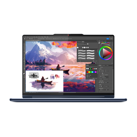 Ноутбук Lenovo Yoga 7i 2in1 14" 2880x1800 120Гц WQXGA+ OLED (Intel Сore Ultra 7 155H, 16GB LPDDR5x RAM, 1TB SSD, Intel Arc Graphics, Windows 11) 14IMH9 83AC0002US Cosmic Blue