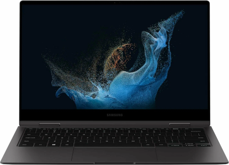 Ноутбук Samsung Galaxy Book2 Pro 360 13.3" 1920x1080 FHD Touch AMOLED (Qualcomm Snapdragon 8cs SC8280, 16GB LPDDR4x, 256GB SSD, Qualcomm Adreno, Win 11) Graphite NP935QNA