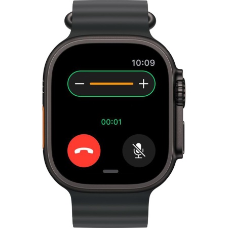 Часы Apple Watch Ultra 2, 49 мм, титан чёрного цвета, ремешок Ocean чёрного цвета (2024)