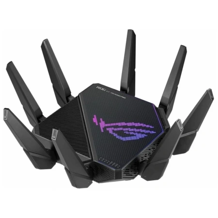 Роутер Wi-Fi ASUS ROG Rapture GT-AXE16000 Quad-band Wi-Fi 6E Extendable Gaming Router, черный