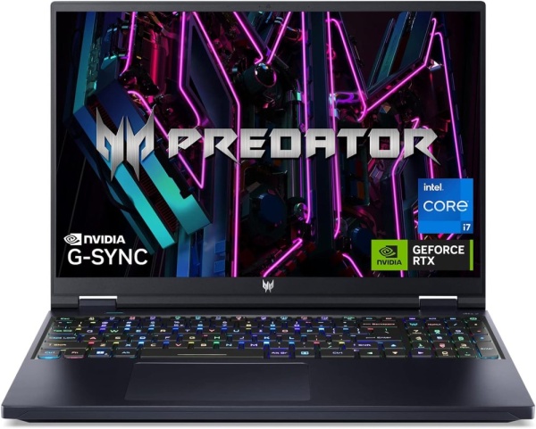 Ноутбук Predator Helios 16" 2560x1600 165Hz WQXGA IPS (Intel Core i7-13700HX, 16GB DDR5, 1TB SSD, NVIDIA GeForce RTX 4060, Win 11) PH16-71-74UU
