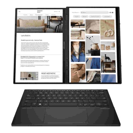 Ноутбук ASUS ZenBook Duo 14" 2880x1800 OLED (Intel Core Ultra 9 185H,  32 GB LPDDR5x, 1 TB SSD, Intel Arc Graphics, Windows 11 Home) UX8406MA-PS99T