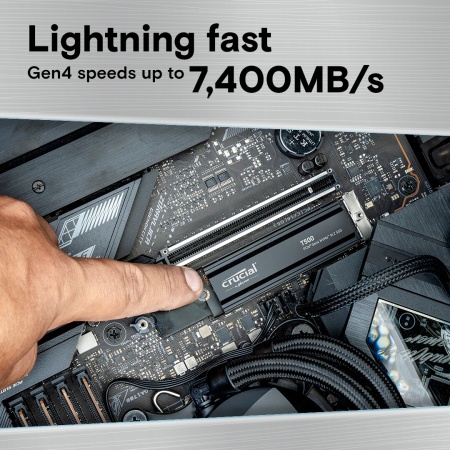 Накопитель SSD диск Crucial T500 2Tb CT2000T500SSD5 с радиатором
