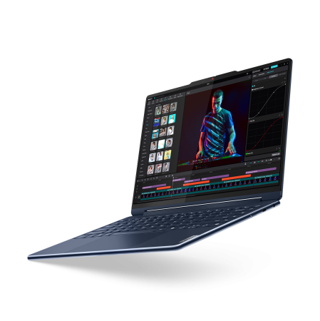 Ноутбук Lenovo Yoga 7i 2in1 14" 2880x1800 120Гц WQXGA+ OLED (Intel Сore Ultra 7 155H, 16GB LPDDR5x RAM, 1TB SSD, Intel Arc Graphics, Windows 11) 14IMH9 83AC0002US Cosmic Blue