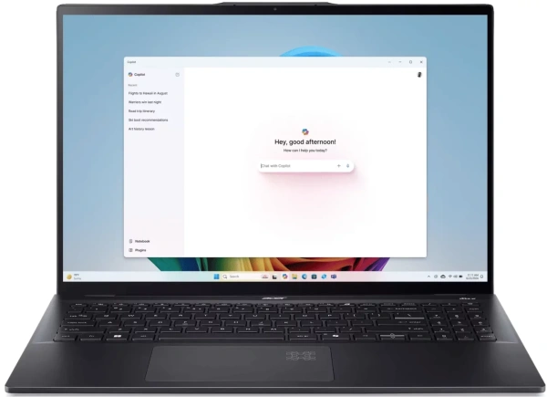Ноутбук ACER Swift 16 AI 16" 2880x1800 OLED IPS Touch 120Hz (Intel Core Ultra 7-256V / 16GB LPDDR5X / 1TB SSD/ Intel ARC 140V / Win 11 Home) Ice Black SF16-51T-76TG