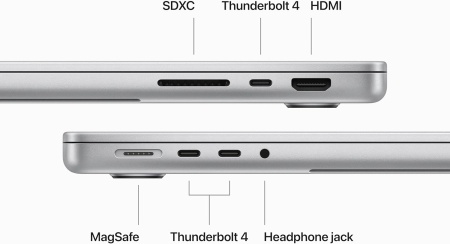 Ноутбук Apple MacBook Pro 14" (2023) MRX63 Silver (M3 Pro 11-Core CPU, 14-Core GPU, RAM 18GB, SSD 512GB)