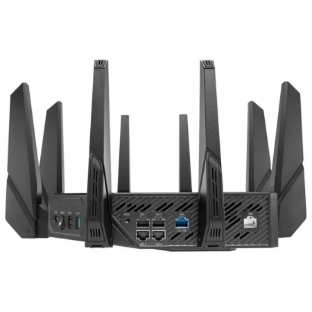 Роутер Wi-Fi ASUS ROG Rapture GT-AXE16000 Quad-band Wi-Fi 6E Extendable Gaming Router, черный