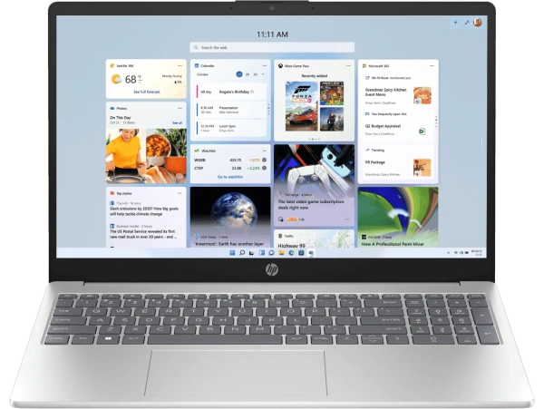 Ноутбук HP 15-fc0458au (AMD Ryzen 5 7520U, 15.6" 1920x1080, 16GB, 1TB SSD, AMD Radeon 610M, Windows 11 Home) Silver