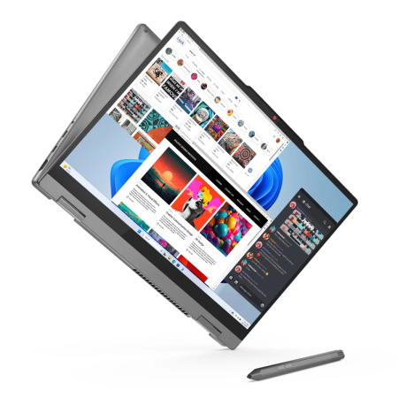 Ноутбук Lenovo IdeaPad 5 2-in-1 14" Touch 1920x1200 WUXGA IPS (Intel Core 5 120U, 8GB RAM LPDDR5, 256GB SSD, Intel Graphics, Windows 11) Luna Grey 83DT000HUS