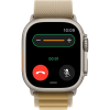 Часы Apple Watch Ultra 2, 49 мм, титан светлого цвета, ремешок Alpine коричневого цвета (2024)