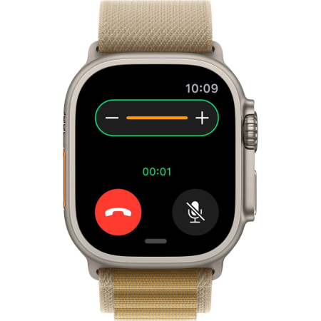 Часы Apple Watch Ultra 2, 49 мм, титан светлого цвета, ремешок Alpine коричневого цвета (2024)