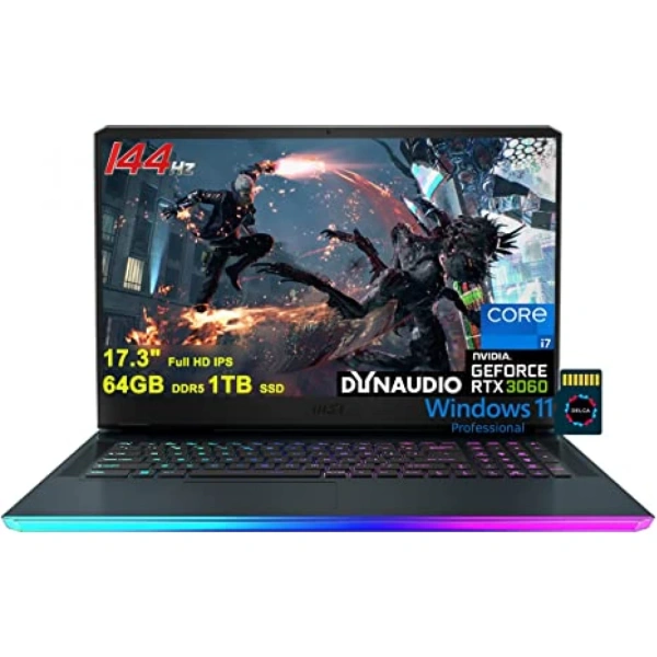 MSI Raider GE76 12UE 17.3" / i7-11800H / 64 GB / 2 TB SSD / NVIDIA GeForce RTX 3060 6GB Pro