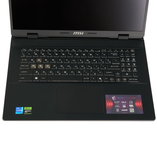 Ноутбук MSI Sword 17 HX 17" 1920x1200 FHD+ IPS (Intel Core i9-14900HX, 32 GB DDR5 RAM, 1TB SSD, NVIDIA GeForce RTX 4070, Win 11 Pro) B14VGKG