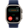 Часы Apple Watch Ultra 2, 49 мм, титан светлого цвета, ремешок Trail синего цвета (2024)
