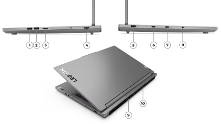 Ноутбук Lenovo Legion 5 16" 2560x1600 165Hz WQXGA IPS (Intel Core i9-14900HX, 16GB DDR5 RAM, 1TB SSD, NVIDIA GeForce RTX 4070, Windows 11 Home) 16IRX9 83DG00BCUS